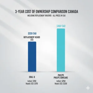 Top-rated children's electric toothbrushes in Canada: Oral-B Kids versus Philips Sonicare for Kids.