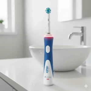 High-detail view of the Oral-B CrossAction brush head included with Pro series models sold in Canada.