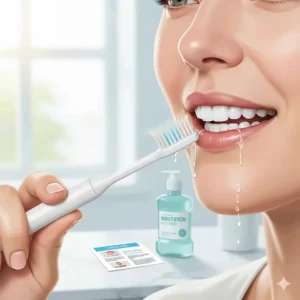 Using a soft bristle toothbrush for gentle cleaning after dental procedures or whitening treatments.