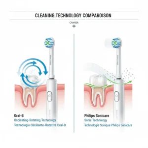 Comparison of Philips Sonicare battery longevity vs Oral-B iO 3-hour fast magnetic charging features.