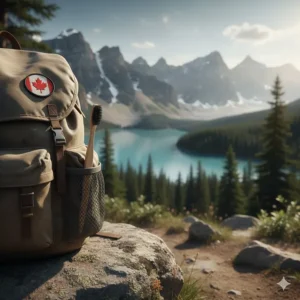 A biodegradable bamboo toothbrush for sustainable travel across Canada, perfect for camping in Banff or Vancouver.