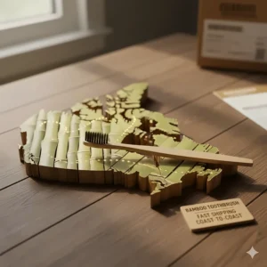 Fast shipping for bamboo toothbrush Canada orders from British Columbia to Newfoundland and Labrador.