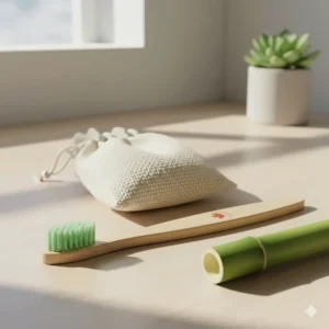 A sustainable bamboo toothbrush for gum disease, reflecting Canadian consumer interest in eco-friendly dental hygiene.