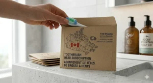 Fast shipping across Canada for monthly generic electric toothbrush head replacement subscriptions.