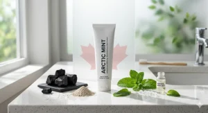 An illustration of heavy smoker whitening toothpaste ingredients designed to safely remove stubborn nicotine stains on teeth.