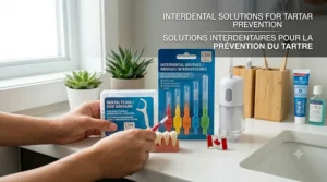 Essential flossing tools and interdental brushes recommended for Canadian oral health.