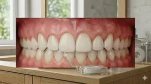 A healthy, bright smile representing the results of good oral hygiene and gingivitis care.