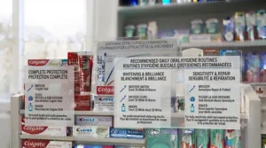 Recommended daily routine using Colgate vs Crest vs Sensodyne. / Routine d'hygiène quotidienne recommandée avec Colgate vs Crest vs Sensodyne.