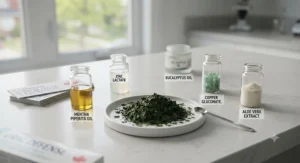 Natural extracts used in specialized toothpaste for oral health.