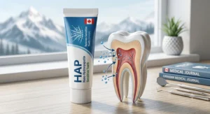 Fluoride-free nano-hydroxyapatite toothpaste designed to relieve sensitive teeth.