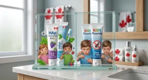Kid-safe fluoride-free hydroxyapatite toothpaste as a gentle alternative to traditional fluoride oral care.